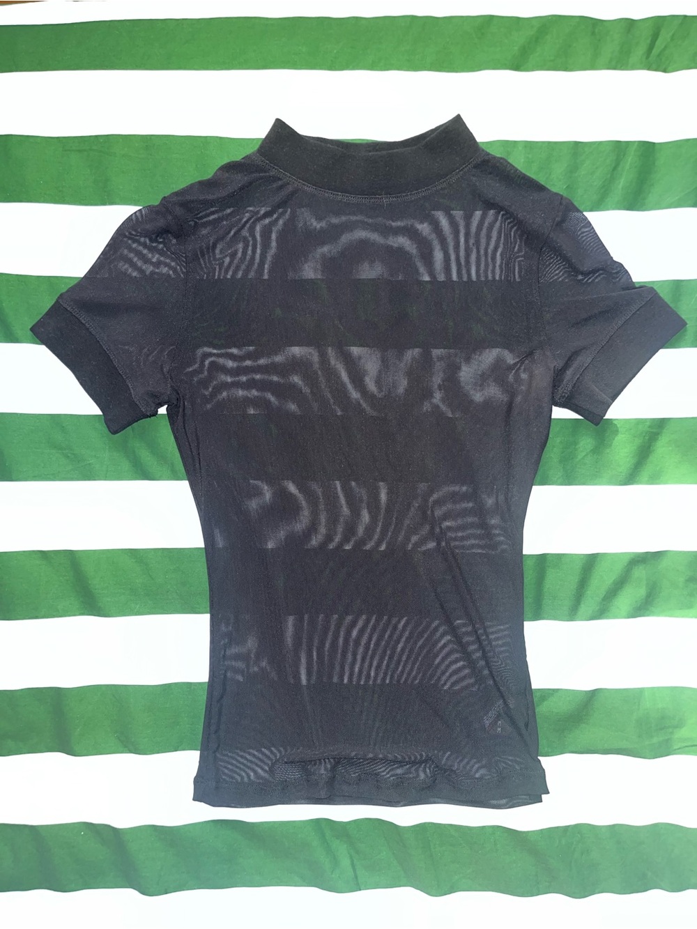 Urban Outfitters Out From Under Black Sheer Short-Sleeve Tee